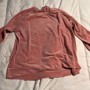 Velvet sweatshirt